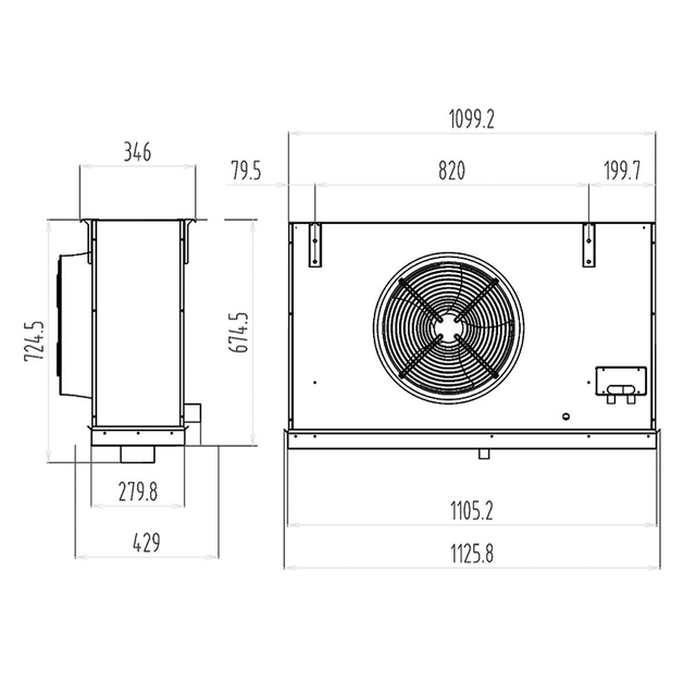 DD/DL/DJ ceiling mounted air cooler